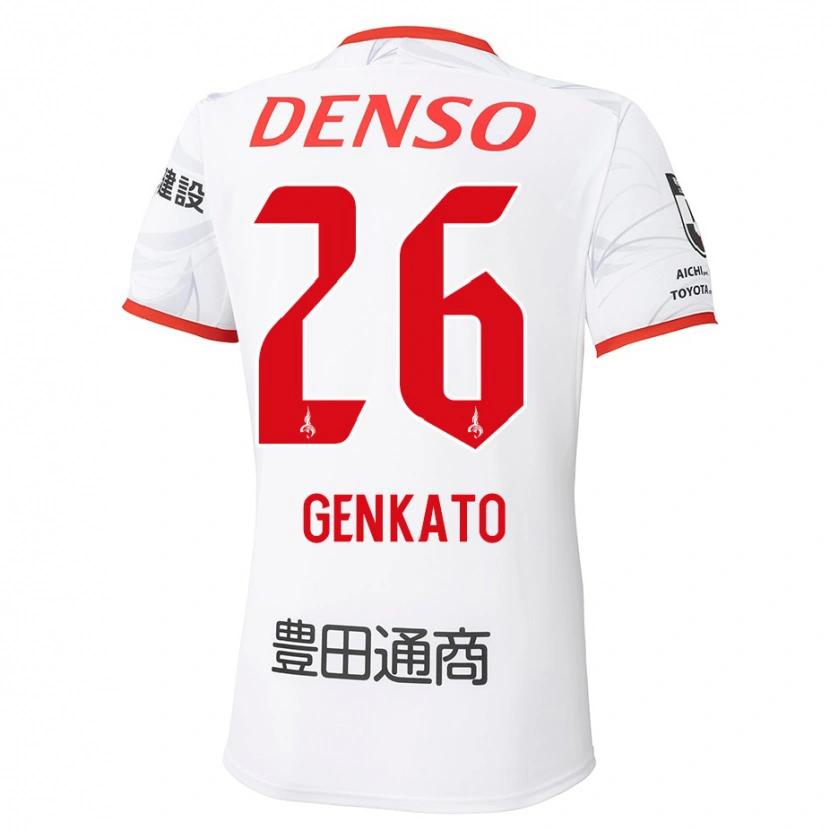 Danxen Damen Gen Kato #26 Weiß Rot Auswärtstrikot Trikot 2025/26 T-Shirt Österreich