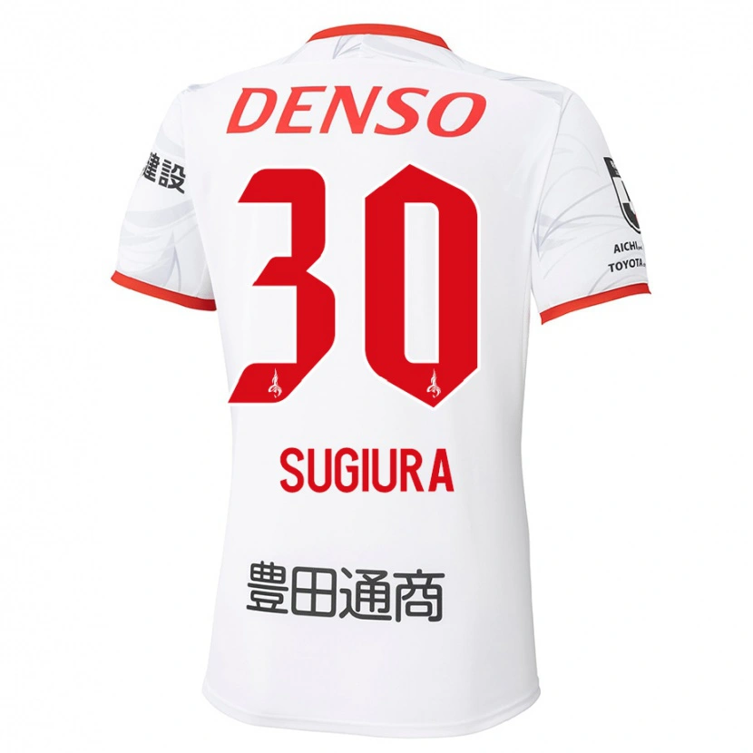 Danxen Damen Shungo Sugiura #30 Weiß Rot Auswärtstrikot Trikot 2025/26 T-Shirt Österreich