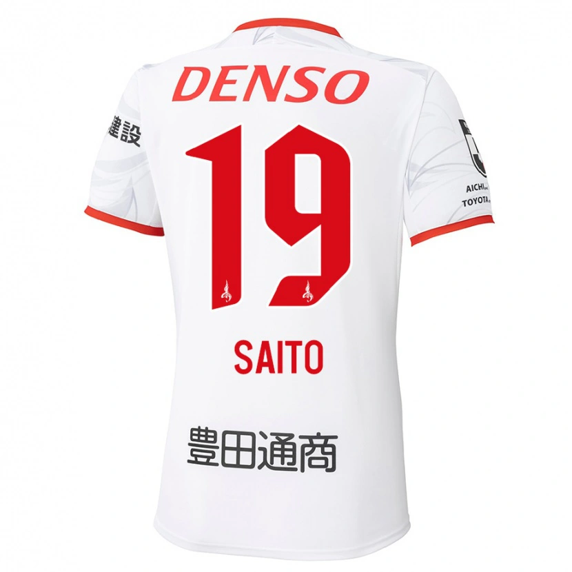 Danxen Damen Manabu Saito #19 Weiß Rot Auswärtstrikot Trikot 2025/26 T-Shirt Österreich