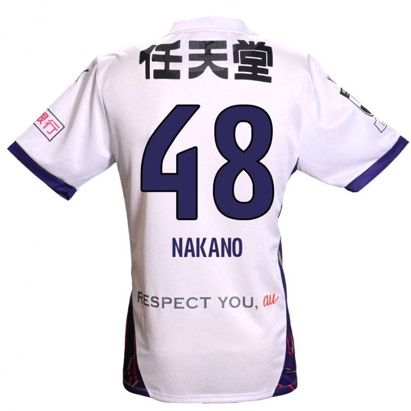 Danxen Damen Ryuma Nakano #48 Weiß Lila Schwarz Auswärtstrikot Trikot 2025/26 T-Shirt Österreich