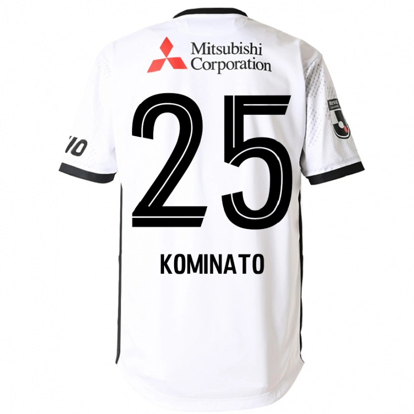 Danxen Damen Tsuna Kominato #25 Weiß Schwarz Auswärtstrikot Trikot 2025/26 T-Shirt Österreich