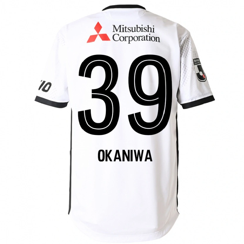 Danxen Damen Shuto Okaniwa #39 Weiß Schwarz Auswärtstrikot Trikot 2025/26 T-Shirt Österreich