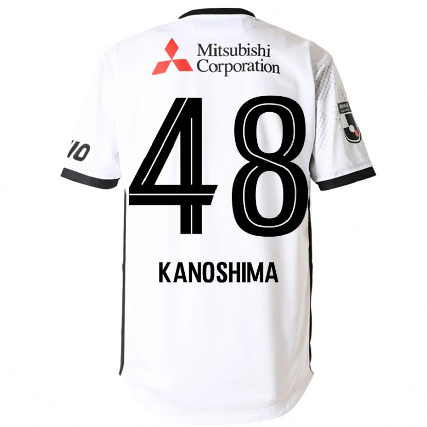 Danxen Damen Yu Kanoshima #48 Weiß Schwarz Auswärtstrikot Trikot 2025/26 T-Shirt Österreich