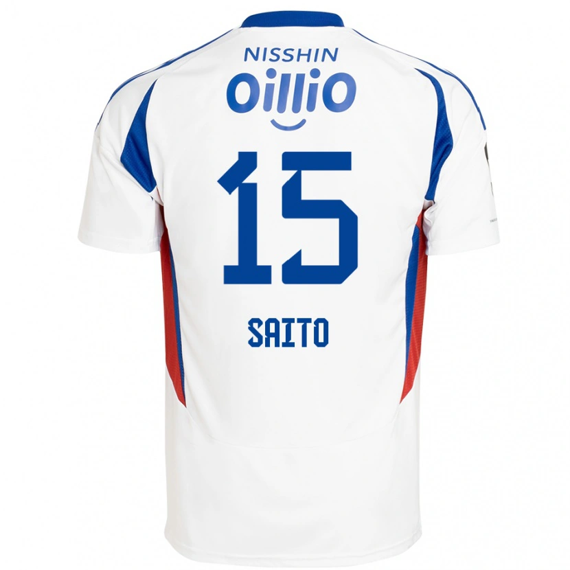 Danxen Damen Haru Saito #15 Weiß Königsblau Auswärtstrikot Trikot 2025/26 T-Shirt Österreich
