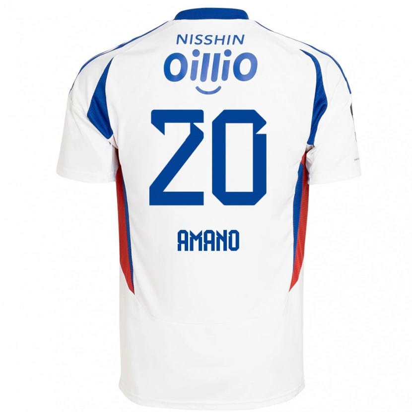 Danxen Damen Jun Amano #20 Weiß Königsblau Auswärtstrikot Trikot 2025/26 T-Shirt Österreich