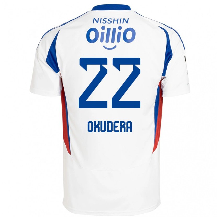Danxen Damen Minato Okudera #22 Weiß Königsblau Auswärtstrikot Trikot 2025/26 T-Shirt Österreich