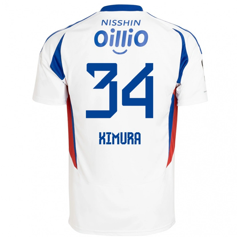 Danxen Damen Takuto Kimura #34 Weiß Königsblau Auswärtstrikot Trikot 2025/26 T-Shirt Österreich