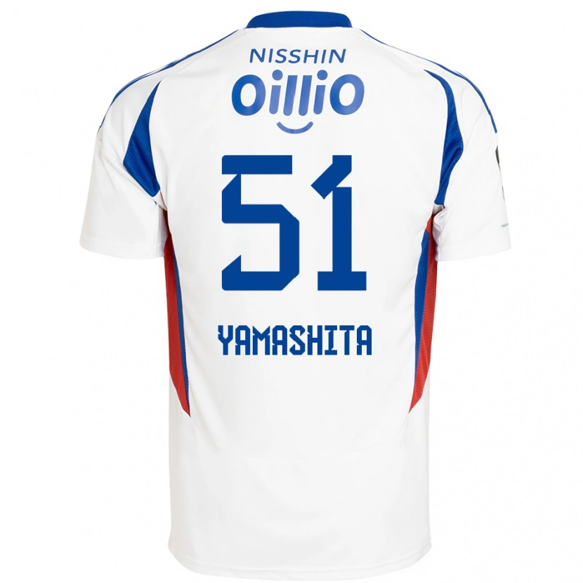 Danxen Damen Shoma Yamashita #51 Weiß Königsblau Auswärtstrikot Trikot 2025/26 T-Shirt Österreich