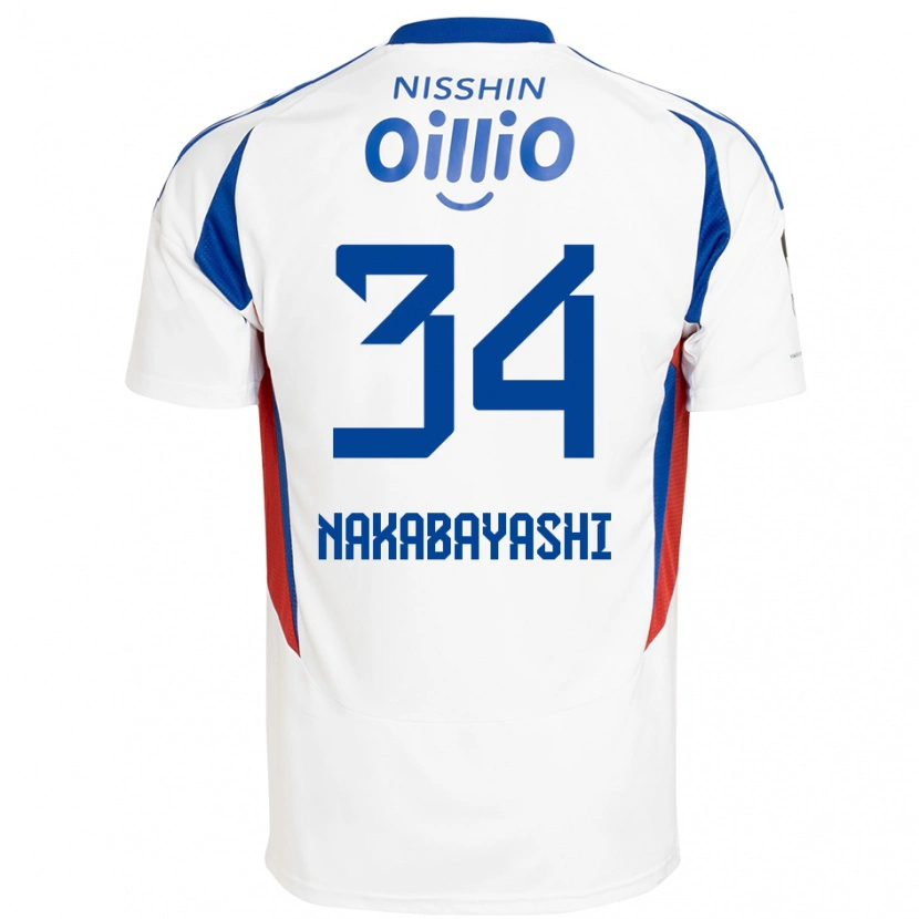Danxen Damen Hirotsugu Nakabayashi #34 Weiß Königsblau Auswärtstrikot Trikot 2025/26 T-Shirt Österreich