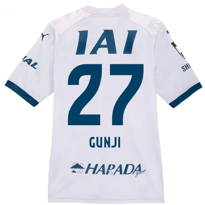Danxen Damen Riku Gunji #27 Weiß Königsblau Auswärtstrikot Trikot 2025/26 T-Shirt Österreich