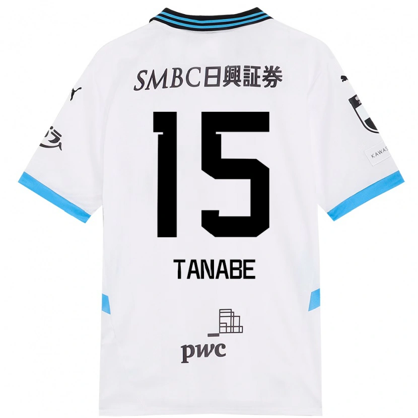 Danxen Damen Shuto Tanabe #15 Weiß Himmelblau Auswärtstrikot Trikot 2025/26 T-Shirt Österreich