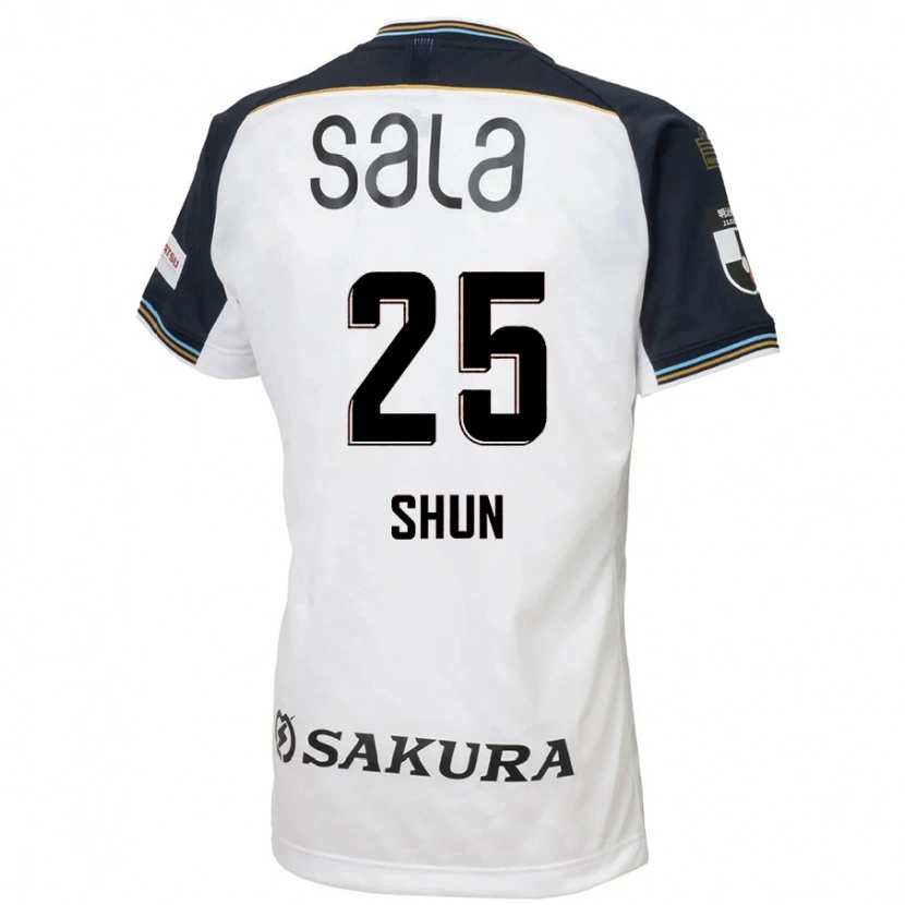 Danxen Damen Shun Nakamura #25 Weiß Schwarz Auswärtstrikot Trikot 2025/26 T-Shirt Österreich