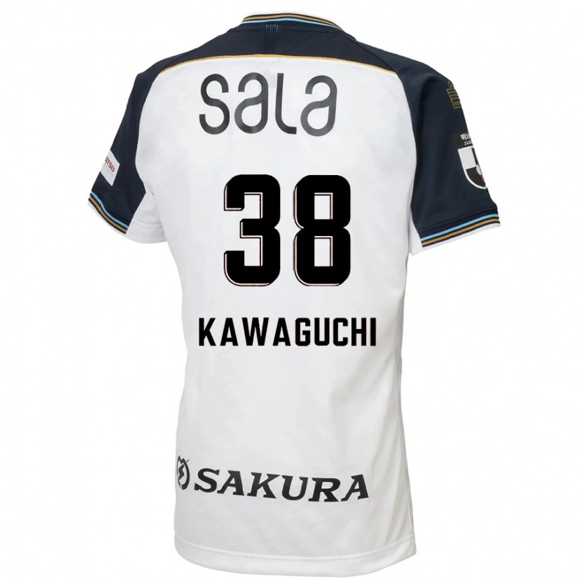 Danxen Damen Naoki Kawaguchi #38 Weiß Schwarz Auswärtstrikot Trikot 2025/26 T-Shirt Österreich