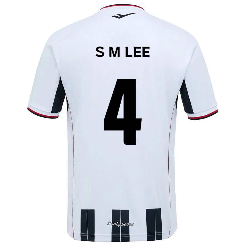 Danxen Damen Sang-Min Lee #4 Weiß Schwarz Auswärtstrikot Trikot 2025/26 T-Shirt Österreich