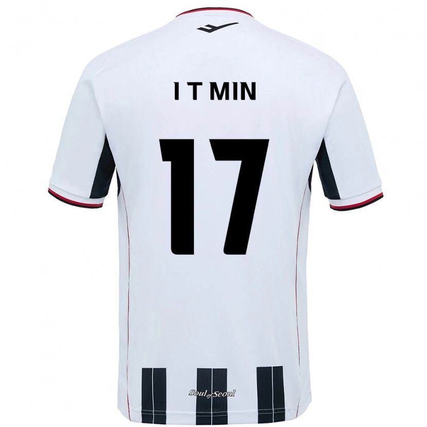 Danxen Damen Tae-In Min #17 Weiß Schwarz Auswärtstrikot Trikot 2025/26 T-Shirt Österreich
