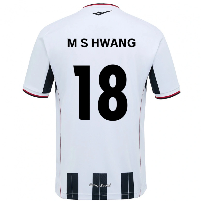 Danxen Damen Seong-Min Hwang #18 Weiß Schwarz Auswärtstrikot Trikot 2025/26 T-Shirt Österreich
