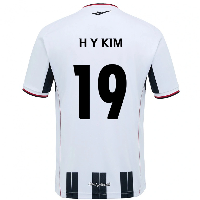 Danxen Damen Yong-Hyuk Kim #19 Weiß Schwarz Auswärtstrikot Trikot 2025/26 T-Shirt Österreich