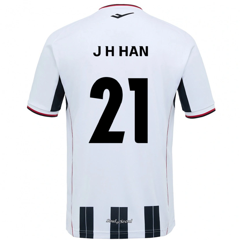 Danxen Damen Jun-Hee Han #21 Weiß Schwarz Auswärtstrikot Trikot 2025/26 T-Shirt Österreich
