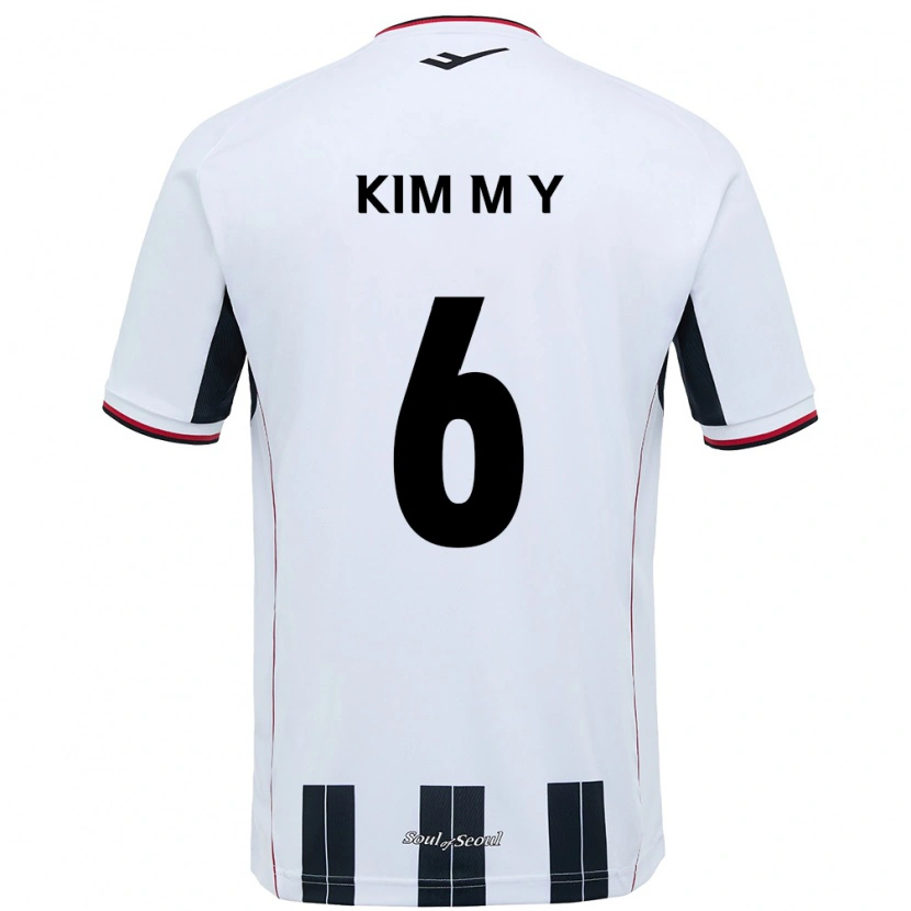Danxen Damen Kim Mi-Yeon #6 Weiß Schwarz Auswärtstrikot Trikot 2025/26 T-Shirt Österreich