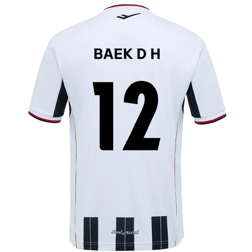 Danxen Damen Baek Do-Hye #12 Weiß Schwarz Auswärtstrikot Trikot 2025/26 T-Shirt Österreich