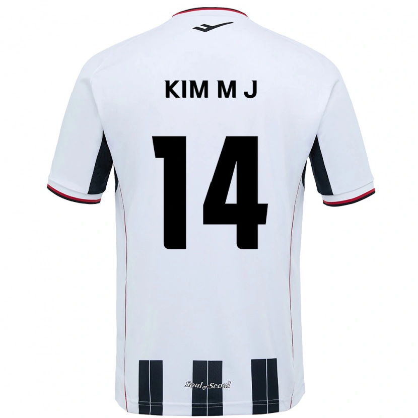 Danxen Damen Kim Min-Ji #14 Weiß Schwarz Auswärtstrikot Trikot 2025/26 T-Shirt Österreich