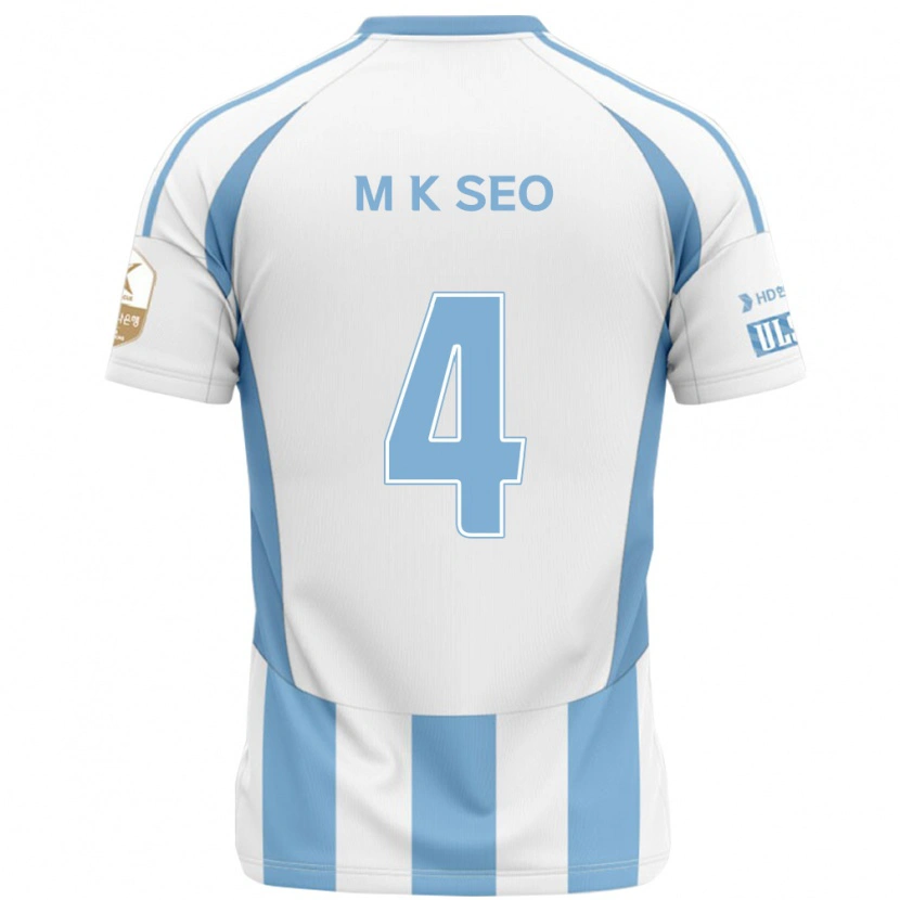 Danxen Damen Myeong-Kwan Seo #4 Weiß Himmelblau Auswärtstrikot Trikot 2025/26 T-Shirt Österreich