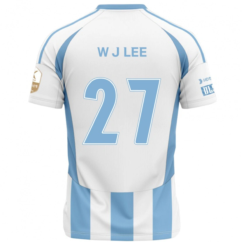 Danxen Damen Ji-Woo Lee #27 Weiß Himmelblau Auswärtstrikot Trikot 2025/26 T-Shirt Österreich