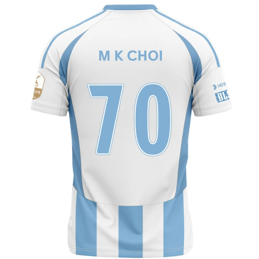 Danxen Damen Kang-Min Choi #70 Weiß Himmelblau Auswärtstrikot Trikot 2025/26 T-Shirt Österreich