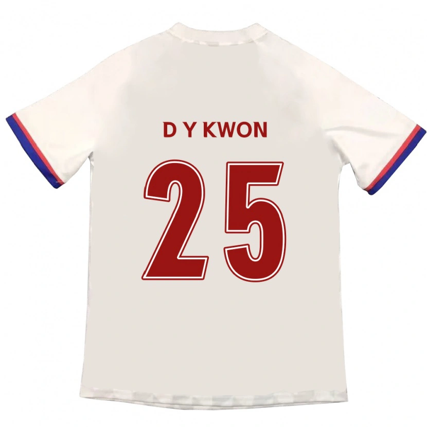 Danxen Damen Do-Yeong Kwon #25 Off-White Rot Auswärtstrikot Trikot 2025/26 T-Shirt Österreich