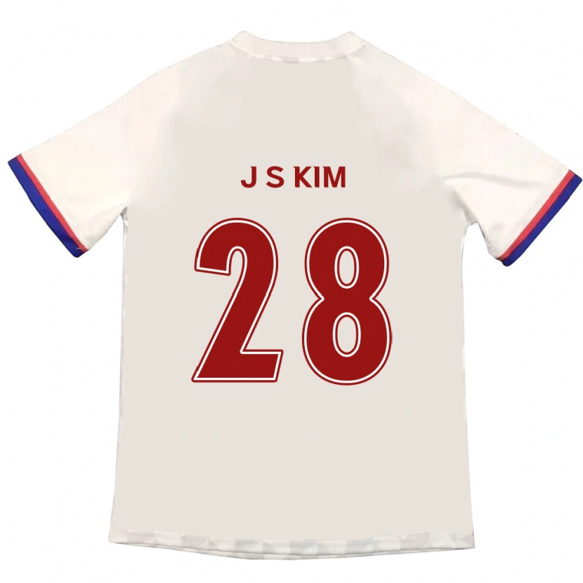 Danxen Damen Jae-Sung Kim #28 Off-White Rot Auswärtstrikot Trikot 2025/26 T-Shirt Österreich