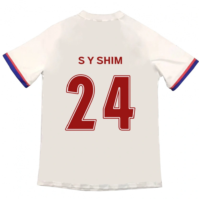 Danxen Damen Shim Seo-Yeon #24 Off-White Rot Auswärtstrikot Trikot 2025/26 T-Shirt Österreich
