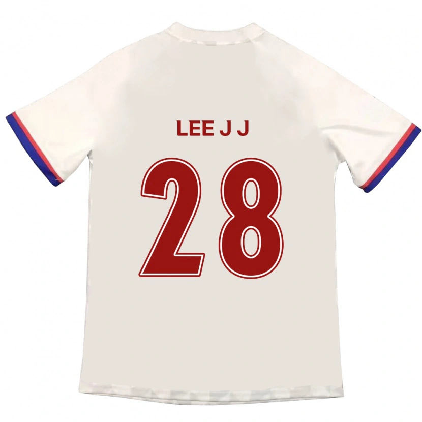 Danxen Damen Lee Jin-Joo #28 Off-White Rot Auswärtstrikot Trikot 2025/26 T-Shirt Österreich