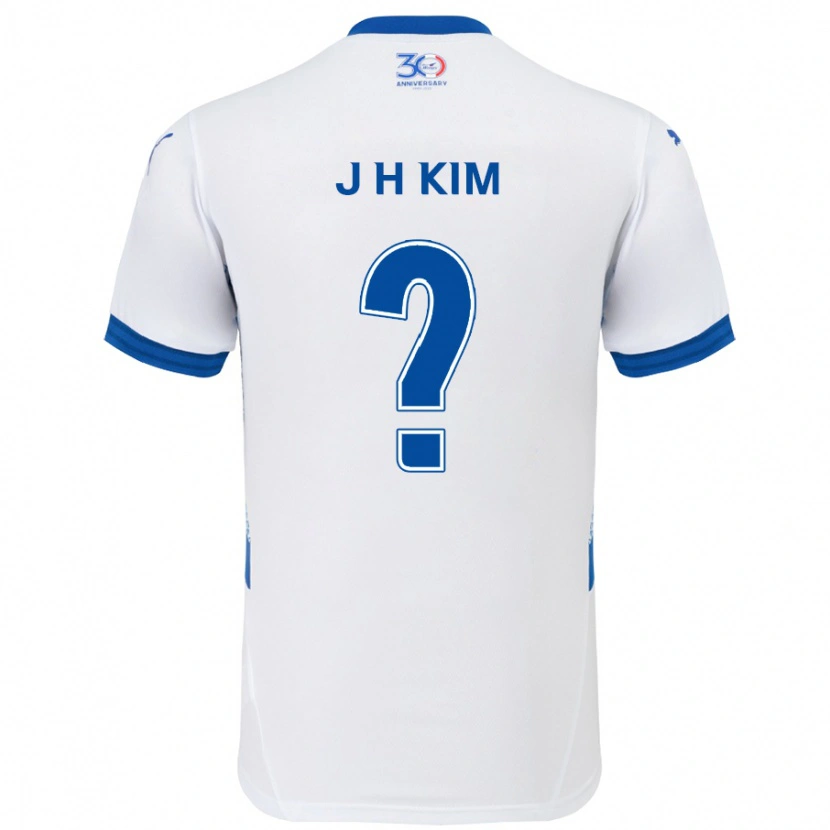 Danxen Damen Jeong-Hyeon Kim #0 Weiß Königsblau Auswärtstrikot Trikot 2025/26 T-Shirt Österreich