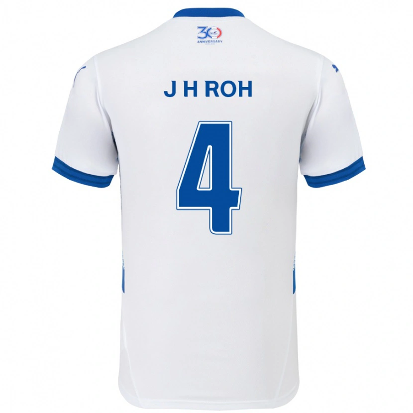 Danxen Damen Hyun-Jun Roh #4 Weiß Königsblau Auswärtstrikot Trikot 2025/26 T-Shirt Österreich