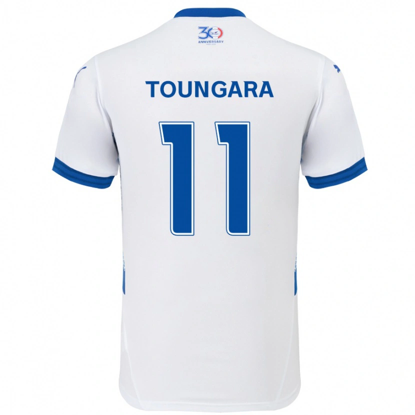 Danxen Damen Aboubacar Toungara #11 Weiß Königsblau Auswärtstrikot Trikot 2025/26 T-Shirt Österreich