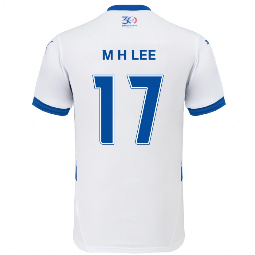 Danxen Damen Min-Hyuk Lee #17 Weiß Königsblau Auswärtstrikot Trikot 2025/26 T-Shirt Österreich