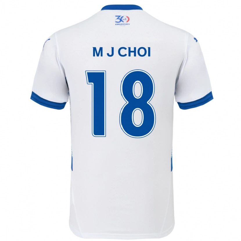 Danxen Damen Ji-Moog Choi #18 Weiß Königsblau Auswärtstrikot Trikot 2025/26 T-Shirt Österreich