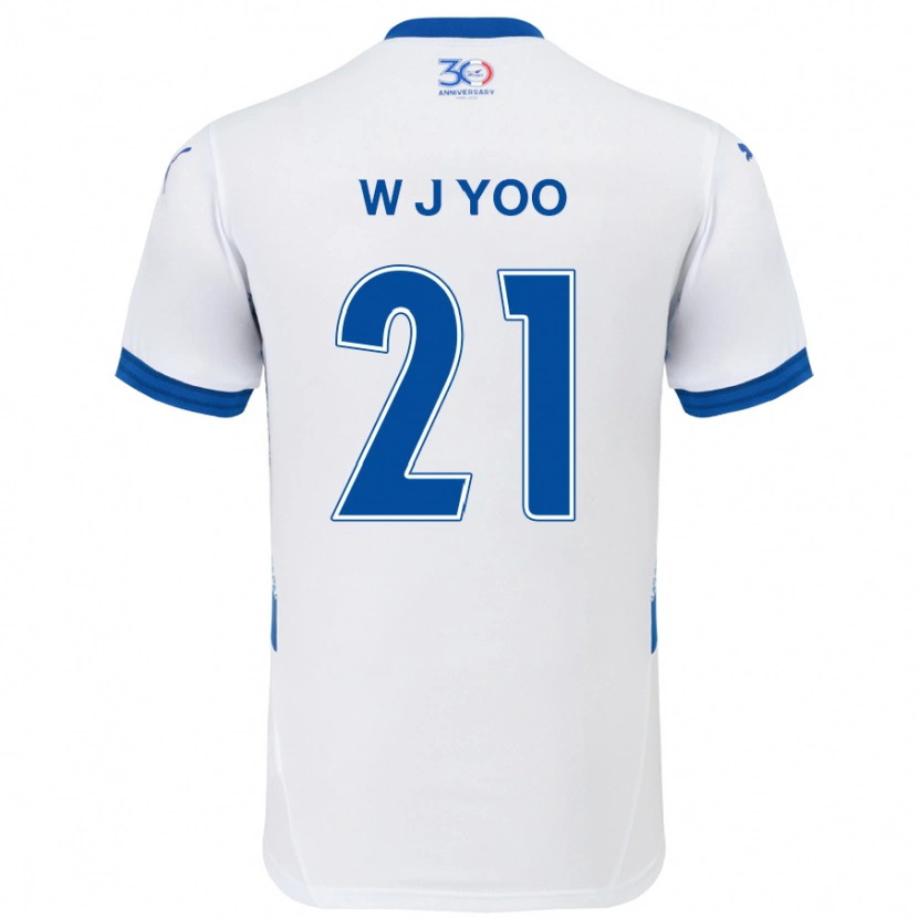 Danxen Damen Jin-Wook Yoo #21 Weiß Königsblau Auswärtstrikot Trikot 2025/26 T-Shirt Österreich