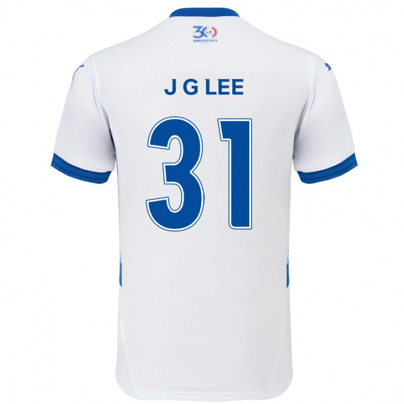 Danxen Damen Gyeong-Jun Lee #31 Weiß Königsblau Auswärtstrikot Trikot 2025/26 T-Shirt Österreich