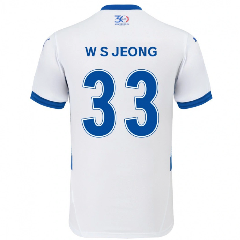 Danxen Damen Seo-Woo Jeong #33 Weiß Königsblau Auswärtstrikot Trikot 2025/26 T-Shirt Österreich