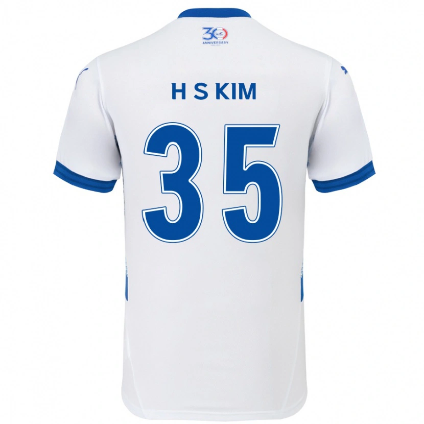 Danxen Damen Seung-Hyun Kim #35 Weiß Königsblau Auswärtstrikot Trikot 2025/26 T-Shirt Österreich