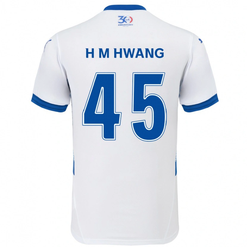 Danxen Damen Myung-Hyun Hwang #45 Weiß Königsblau Auswärtstrikot Trikot 2025/26 T-Shirt Österreich