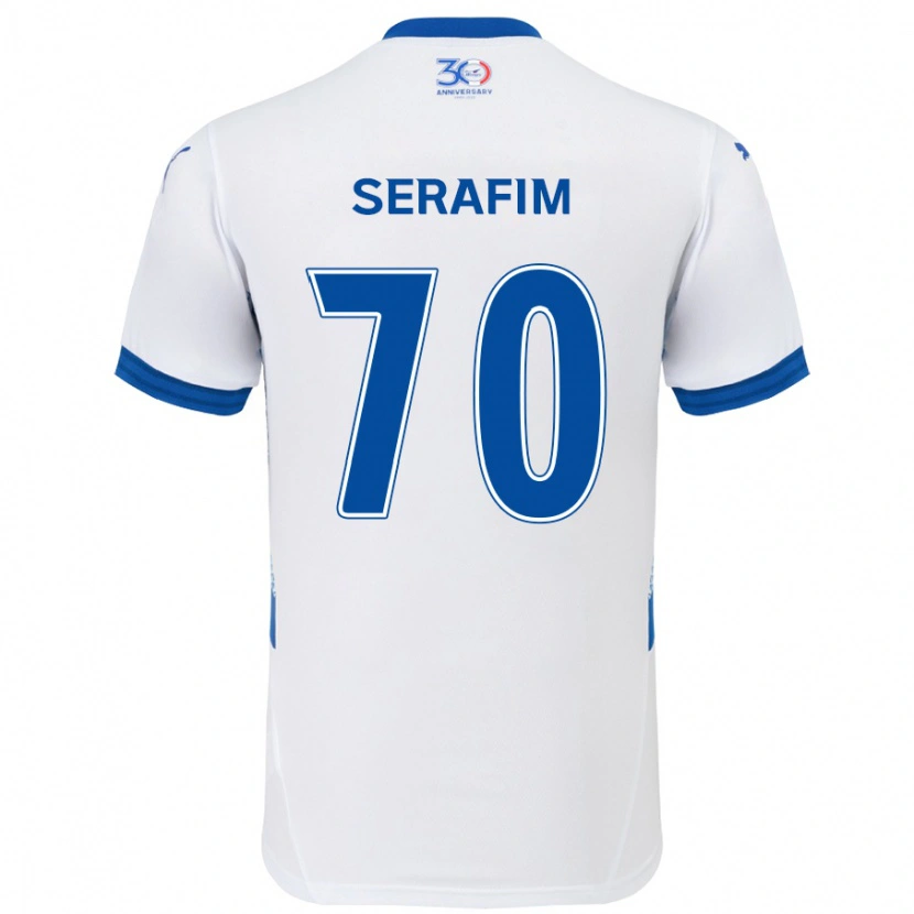 Danxen Damen Matheus Serafim #70 Weiß Königsblau Auswärtstrikot Trikot 2025/26 T-Shirt Österreich