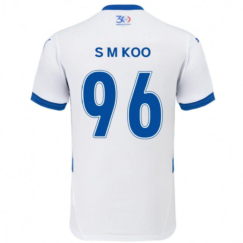 Danxen Damen Min-Seo Koo #96 Weiß Königsblau Auswärtstrikot Trikot 2025/26 T-Shirt Österreich