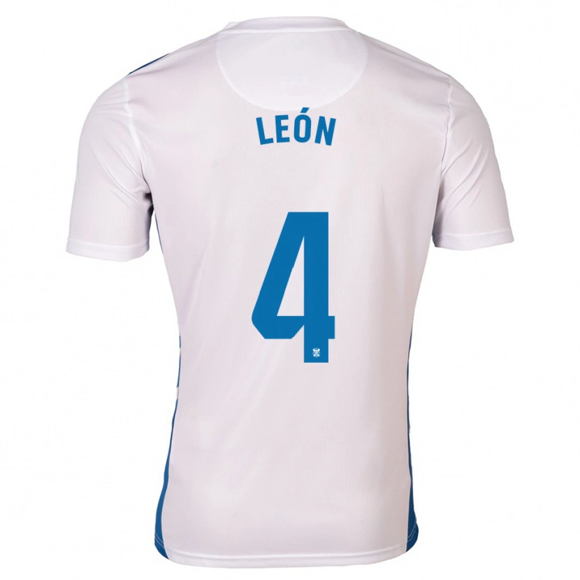 Danxen Damen José León #4 Weiß Blau Heimtrikot Trikot 2025/26 T-Shirt Österreich