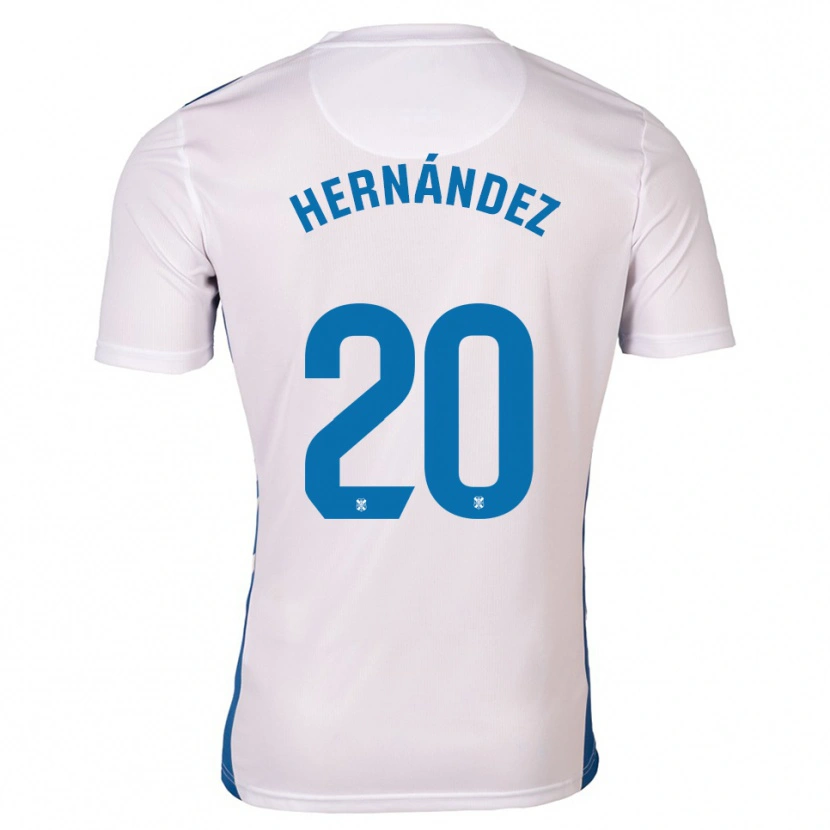 Danxen Damen Jesús Hernández #20 Weiß Blau Heimtrikot Trikot 2025/26 T-Shirt Österreich