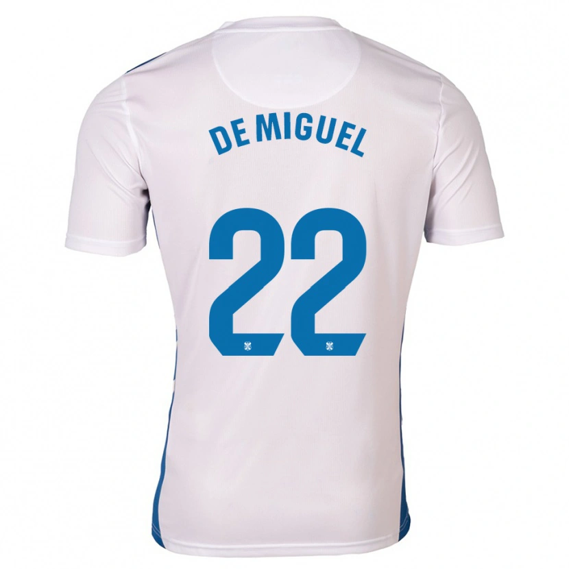 Danxen Damen Jesús De Miguel #22 Weiß Blau Heimtrikot Trikot 2025/26 T-Shirt Österreich
