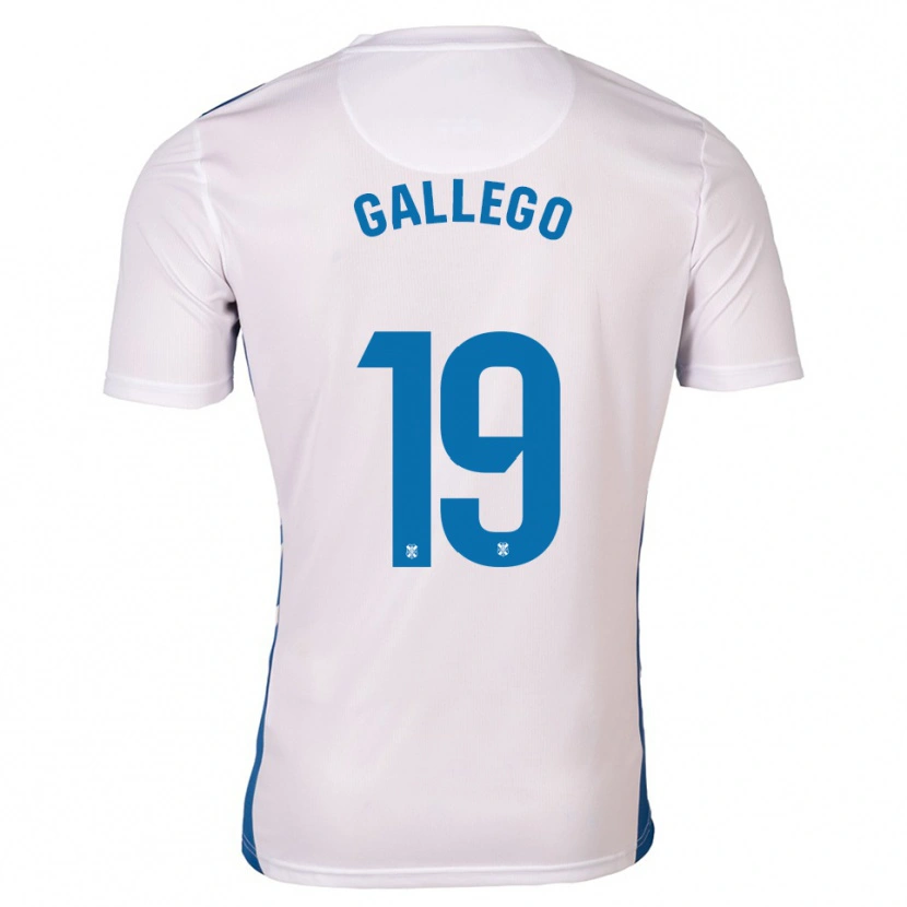 Danxen Damen Enric Gallego #19 Weiß Blau Heimtrikot Trikot 2025/26 T-Shirt Österreich