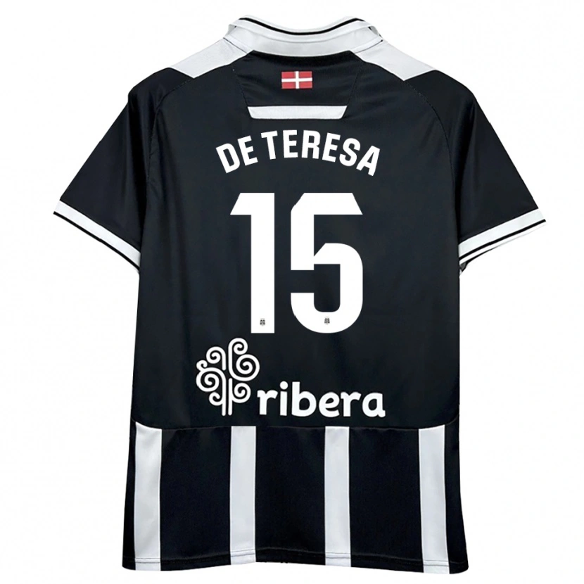 Danxen Damen Emilio De Teresa #15 Schwarz Weiß Heimtrikot Trikot 2025/26 T-Shirt Österreich