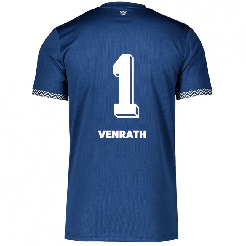 Danxen Damen Lisa Venrath #1 Marineblau Weiß Heimtrikot Trikot 2025/26 T-Shirt Österreich